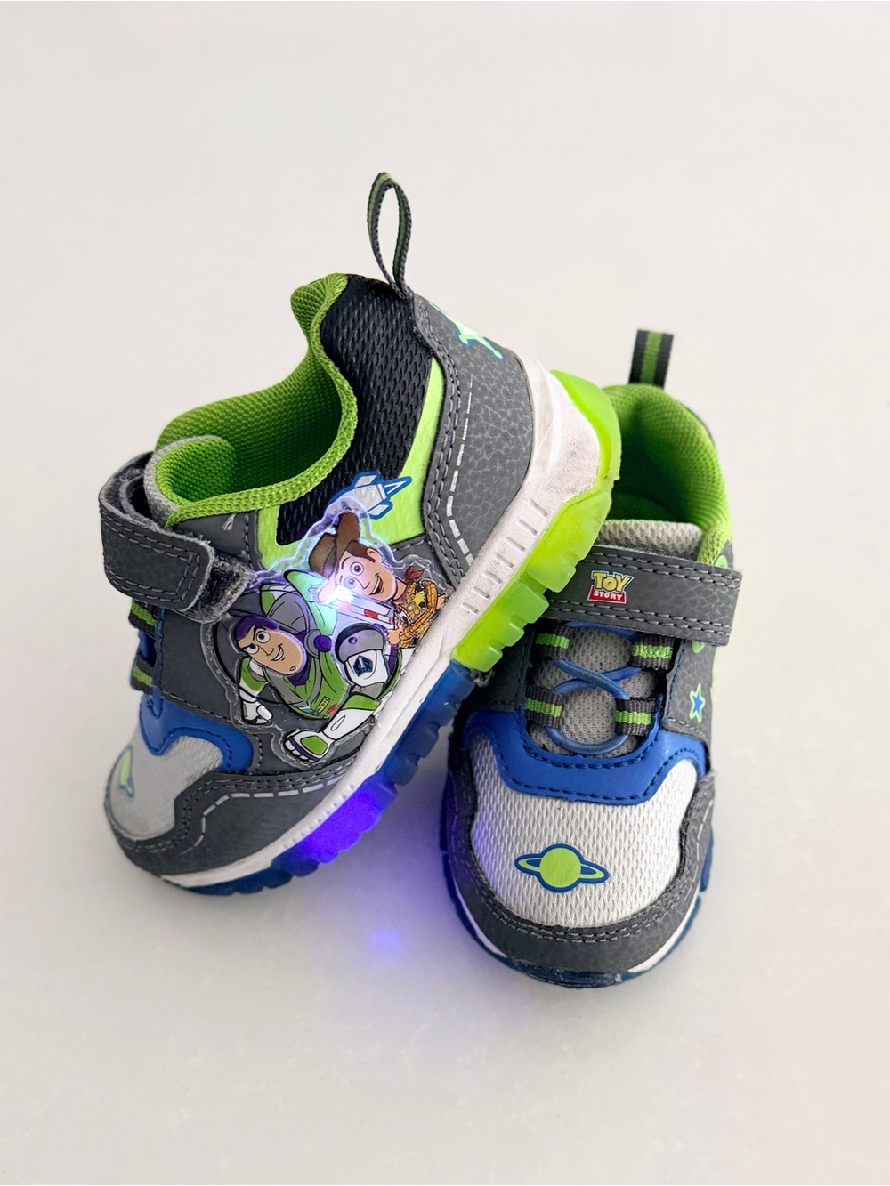 Disney Pixar Toy Story Light-Up Sneakers • Toddler Size 7 (Working Lights!)